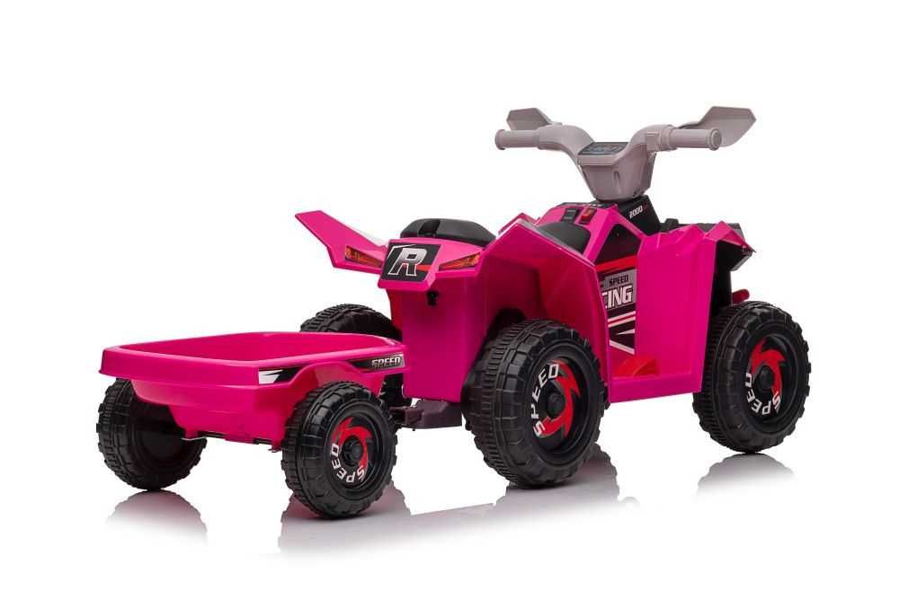 Autko na akumulator QUAD Z PRZYCZEPĄ auto jeździk pojazd elektryczny