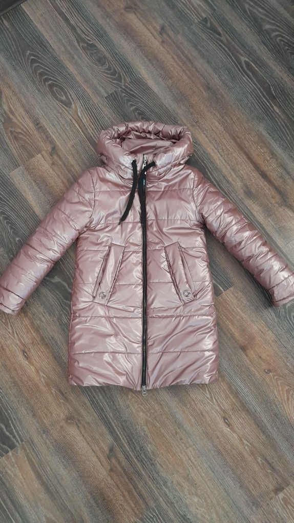 Пальто зимове для дівчинки,зимова куртка 134