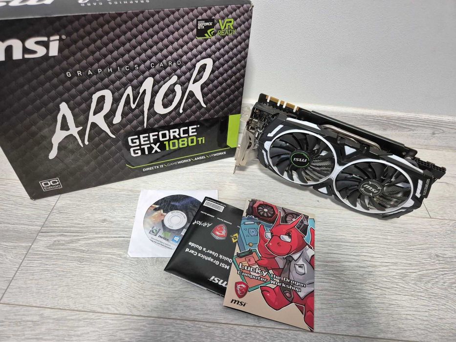 ігрова відеокарта GTX1080Ti 11GB 352bit MSI Armor OC. Trade-in