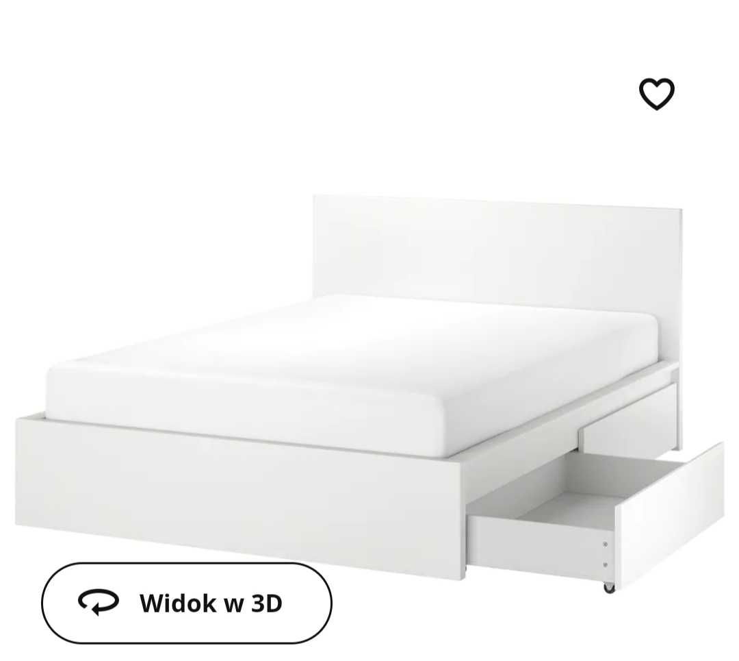 Łóżko Ikea Malm białe 200x220