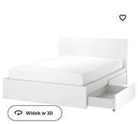 Łóżko Ikea Malm białe 200x220