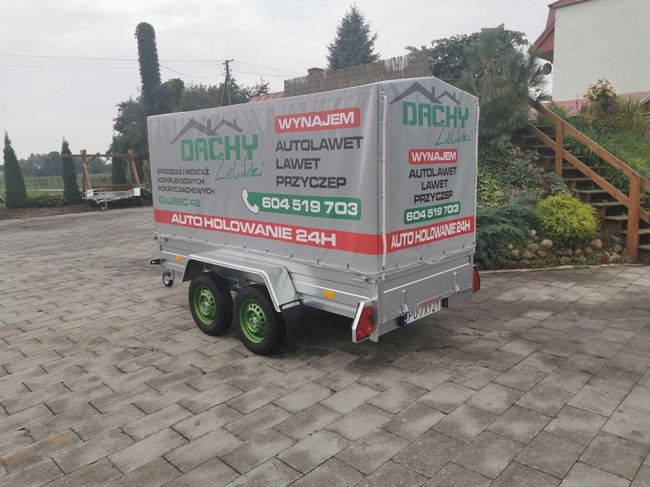 Wynajem wypozyczalnia Lawety przyczepi Przyczepka 2oś motocyklowa quad