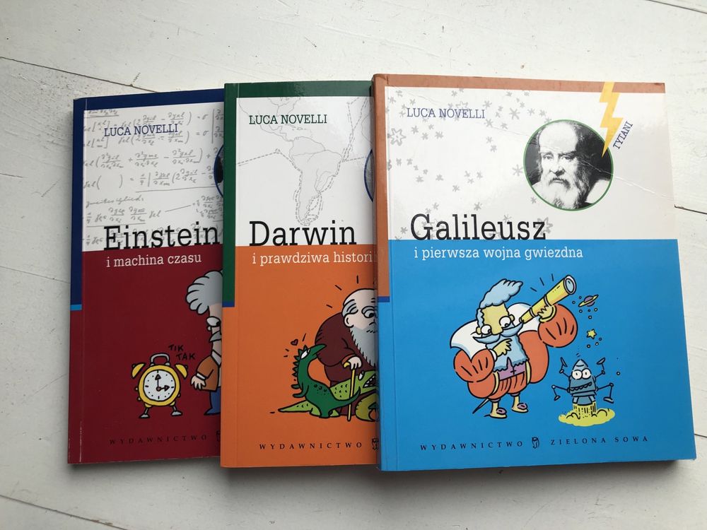 Galileusz, Einstein, Darwin, Leonardo - książki