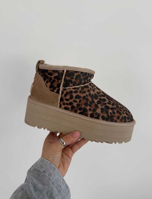 Угги Ugg Classic Ultra Mini Platform Leopard / Уггі Класік Леопард