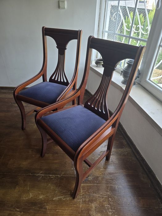 Conjunto de 6 cadeiras de madeira maciça