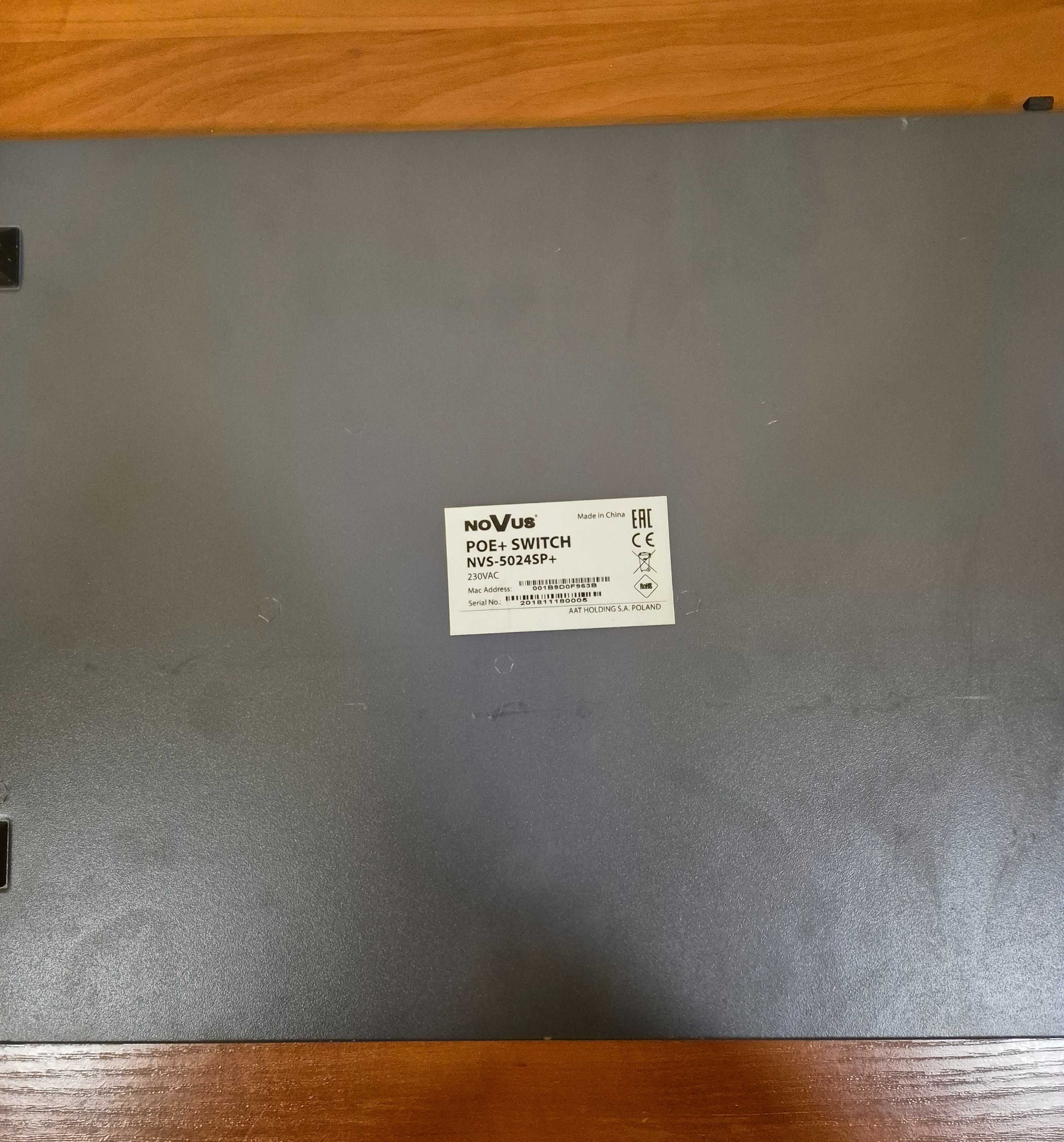 Switch, przełącznik sieciowy 24 porty NOVUS NVS-5024SP+