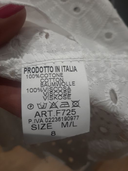 Biala sukienka boho