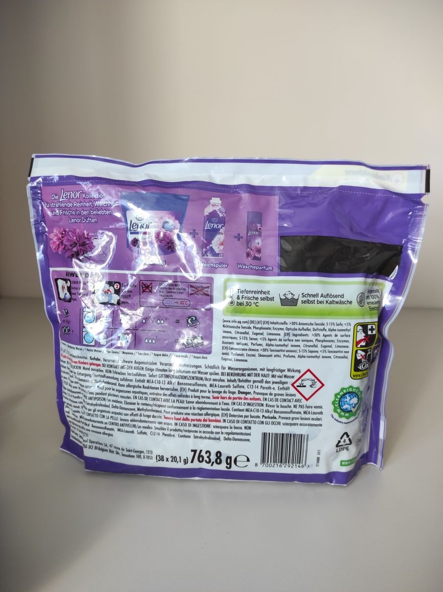 Капсули для прання Lenor 38 pods