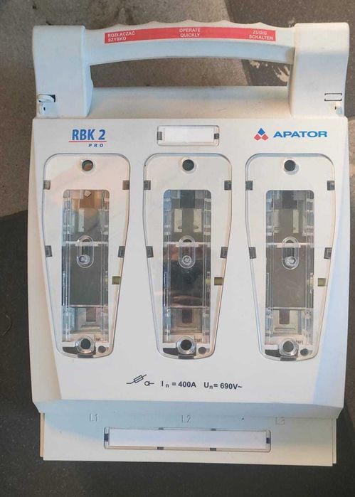 Apator rbk-2 pro rozłącznik izolacyjny bezp. 400a (otwarte opakowanie)