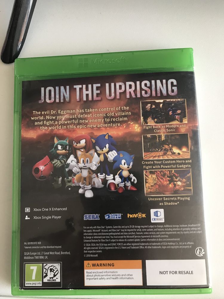 Sonic Forces XBOX One
