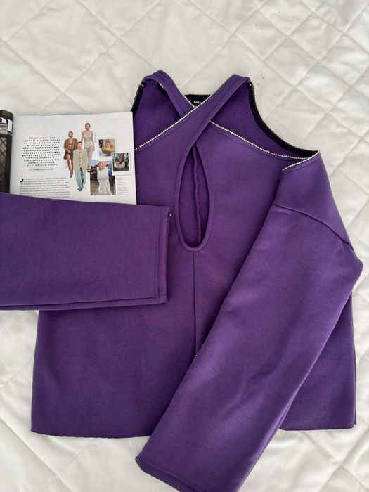 Nowa bluzka, sweter z odkrytymi ramionami, piekny kolor S / 36 / 8