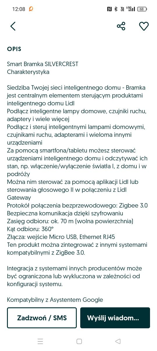 Smart Home silvercrest.nowe