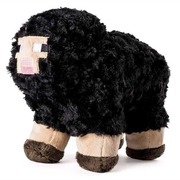 Мягкая игрушка Mojang Черная Овечка Black Sheep Майнкрафт 26 см
