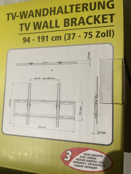Uchwyt na sciane do telewizora 37-75cali