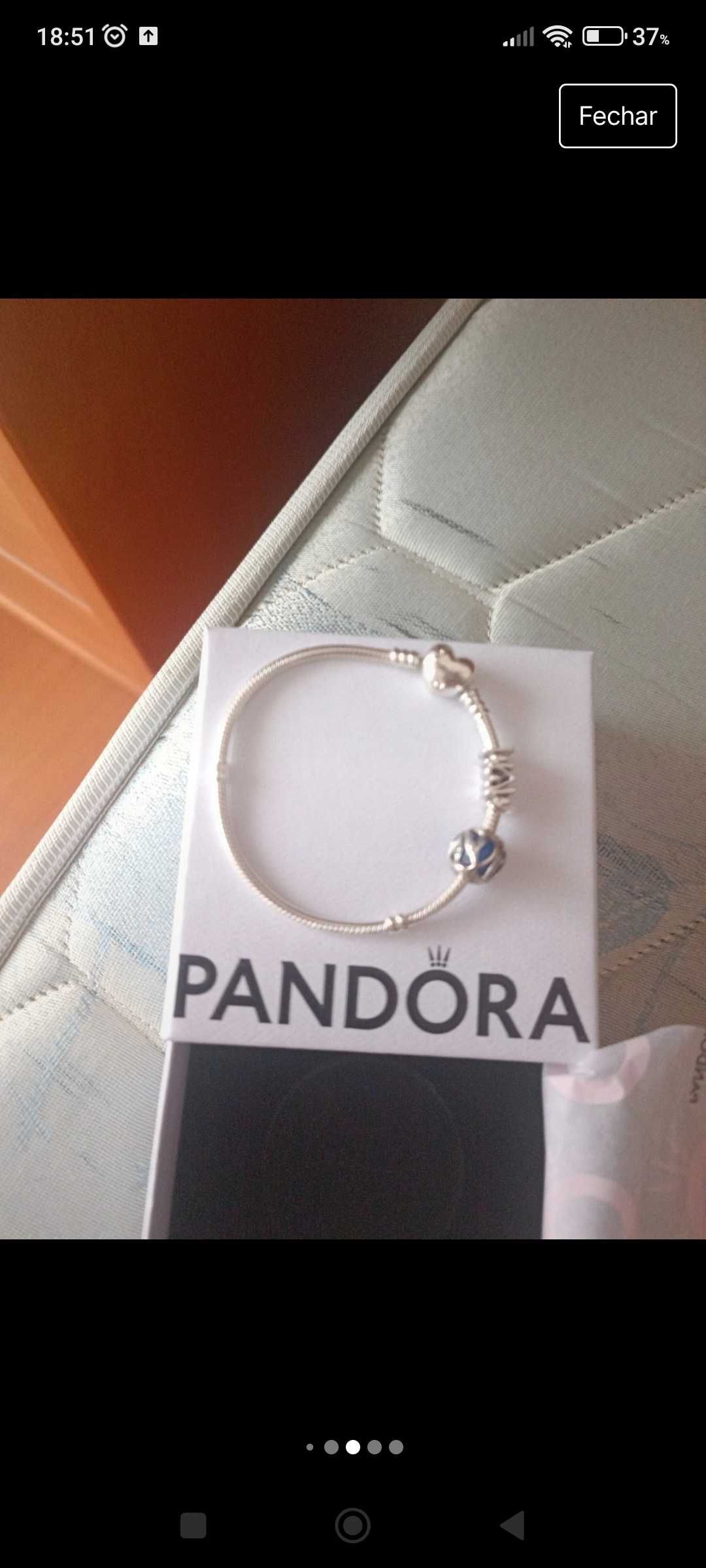 Pulseira Pandora Original Coração Árvore de Família