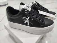 Skórzane buty Calvin Klein sportowe na platformie