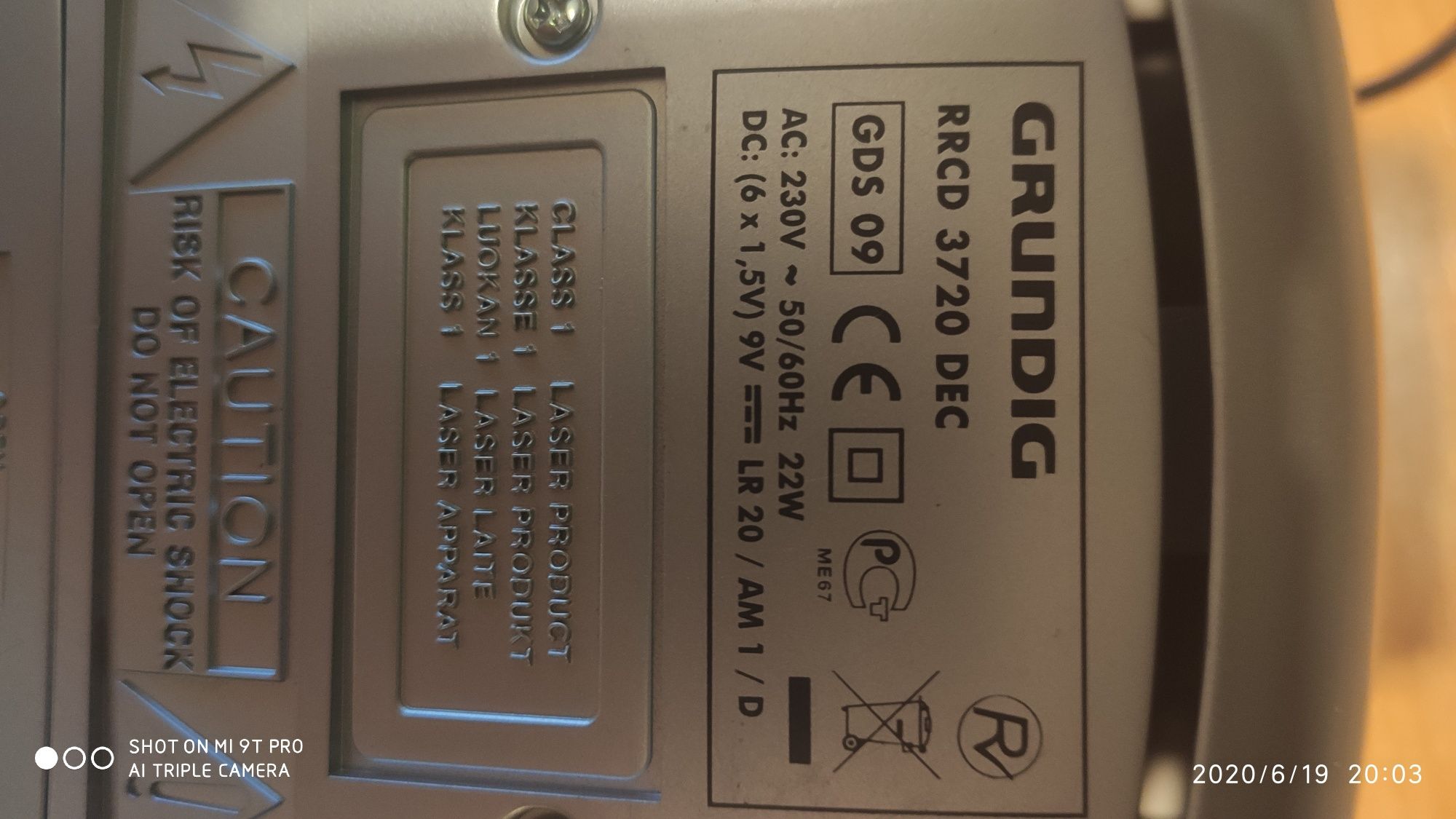 Grundig RRCD 3720 DEC