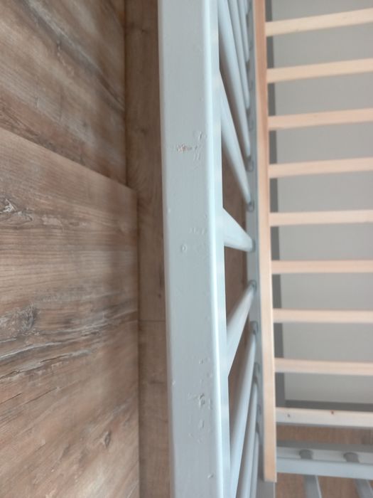 Drewniane łóżeczko/tapczan z szufladą MAGDA szare 120X60cm