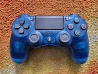 Oryginalny Pad PS4 Playstation 4 SONY Crystal Blue V2 - Stan BDB
