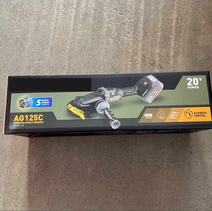 Акумуляторна болгарка Procraft industrial AG125С (без акб та зп)