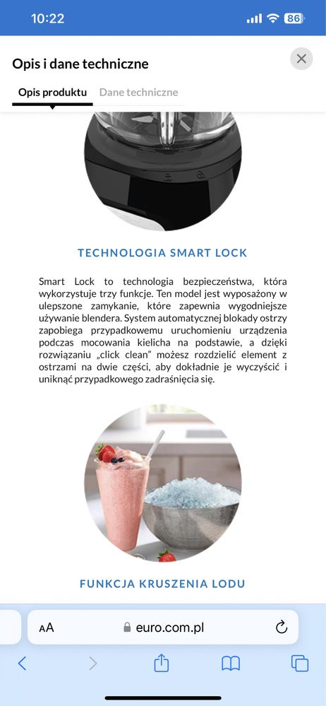 Blender kielichowy TEFAL BL438831 oraz mlynek i rozdrabniacz