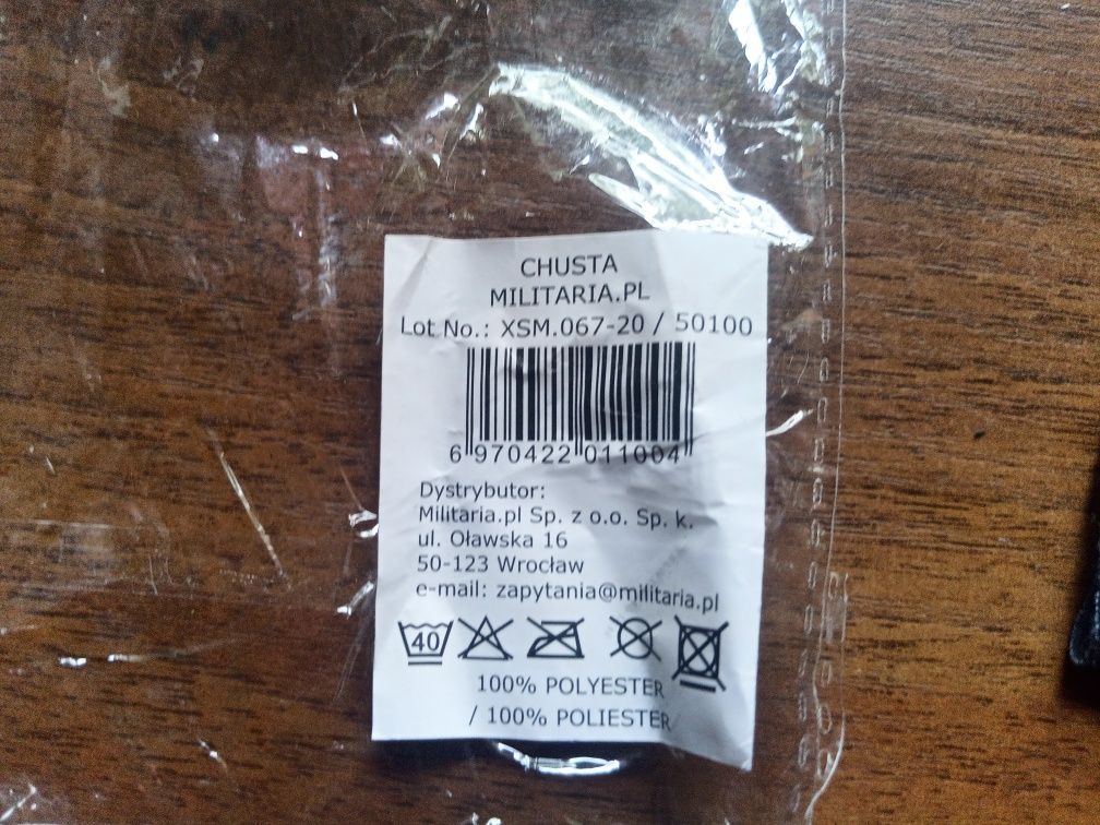 Chusta ochronna, buff