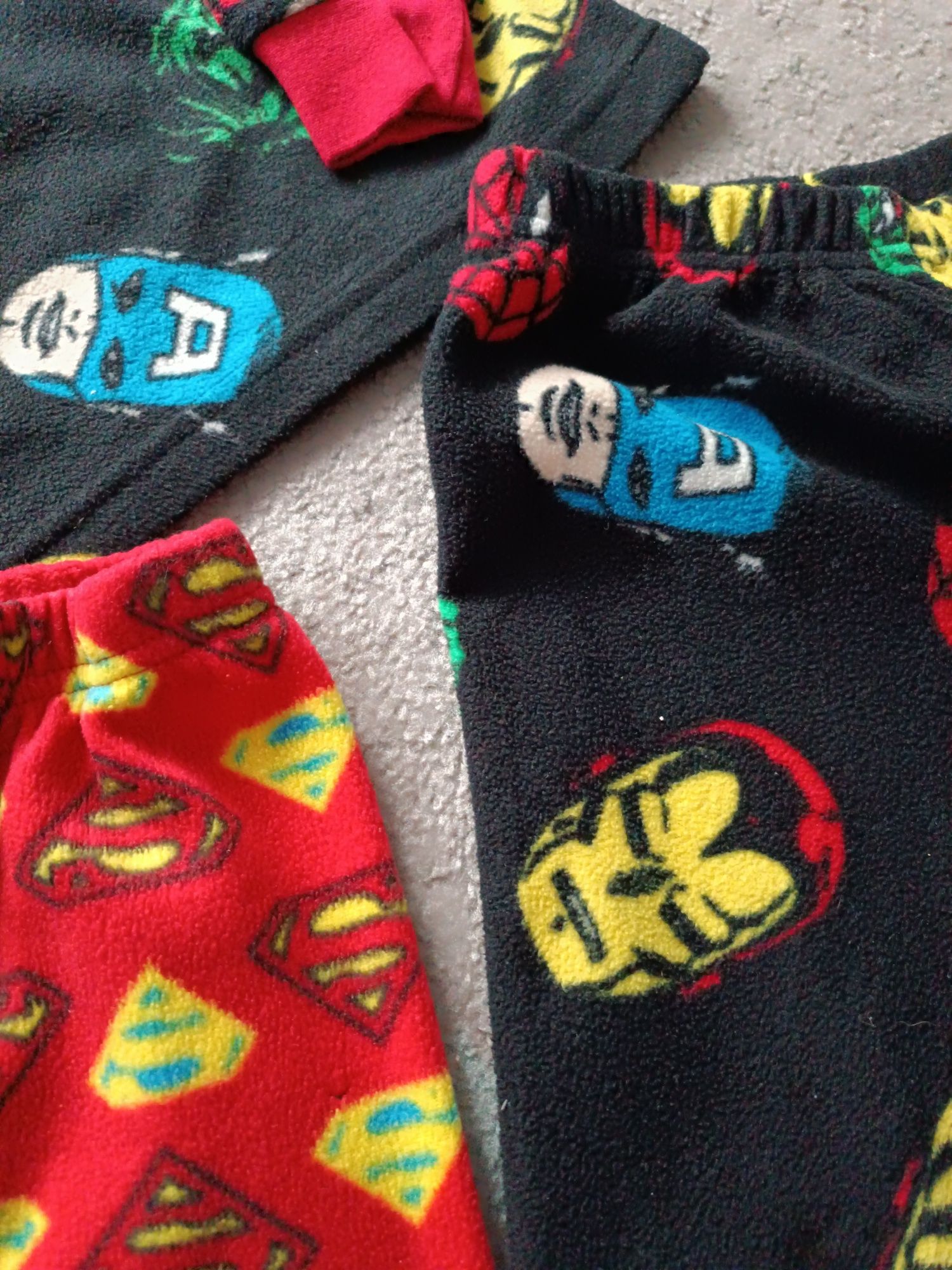 Zestaw zimowy piżama ciepła polar Batman Superman Minionki Primark