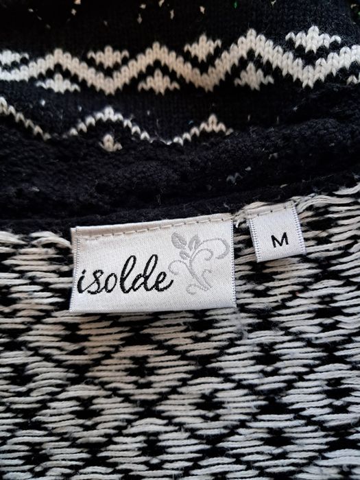 Stylowy kardigan w skandynawski wzór od Isolde – rozmiar M