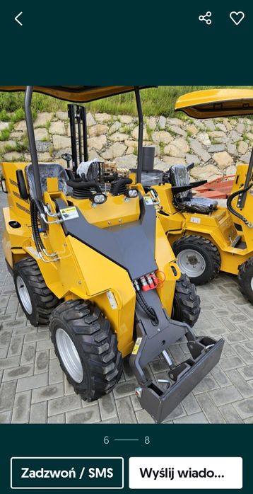 Mini ładowarka krüger.4×4  NOWA. uniwersalna wielofunkcyjna