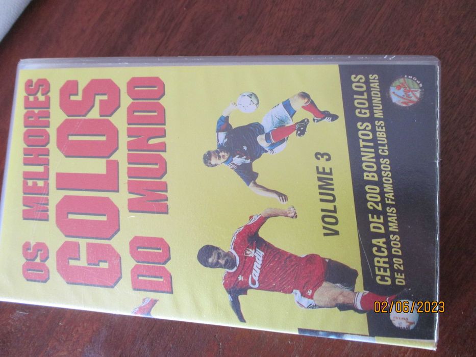 6 vhs antigas sobre futebol
