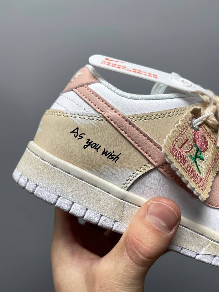 Кросівки жіночі Nike SB Dunk Custom Beige Pink 36-41 Без передоплати