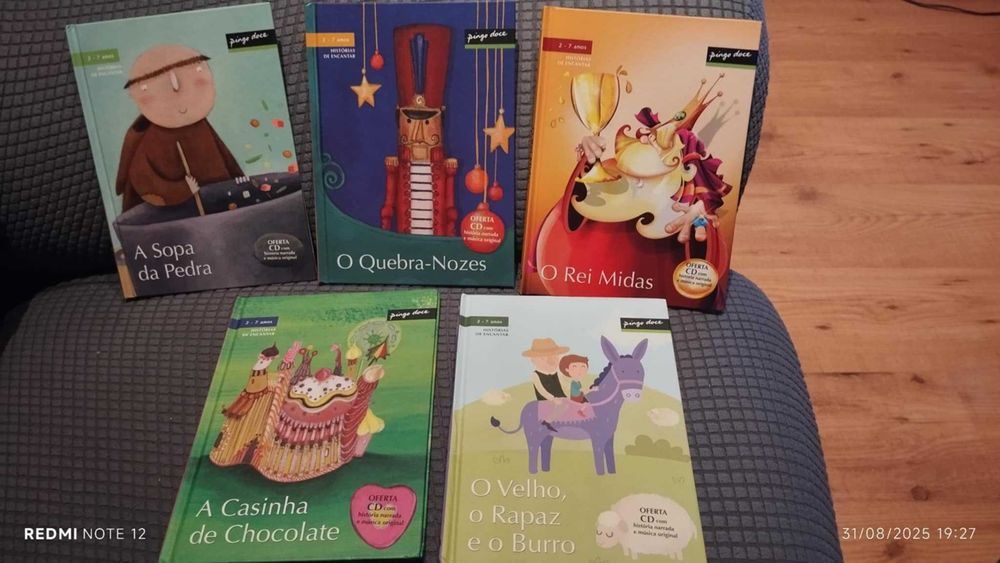 Histórias de Encantar - conjunto de 5 livros (sem CD)