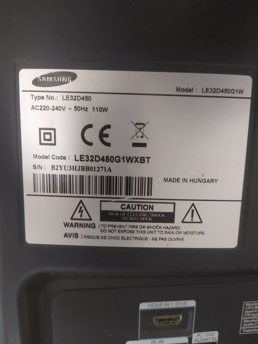 Телевізор Samsung LE32D450