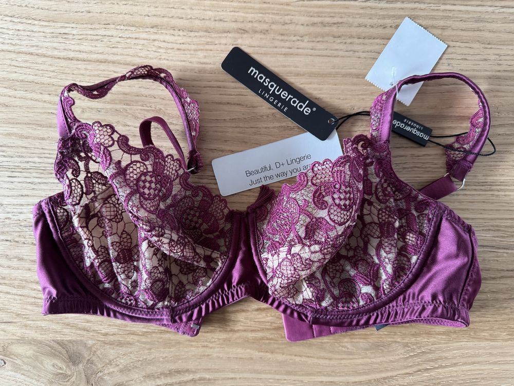 Biustonosz nowy 65E zestaw brytyjskiej firmy Cleo Masquerade Panache