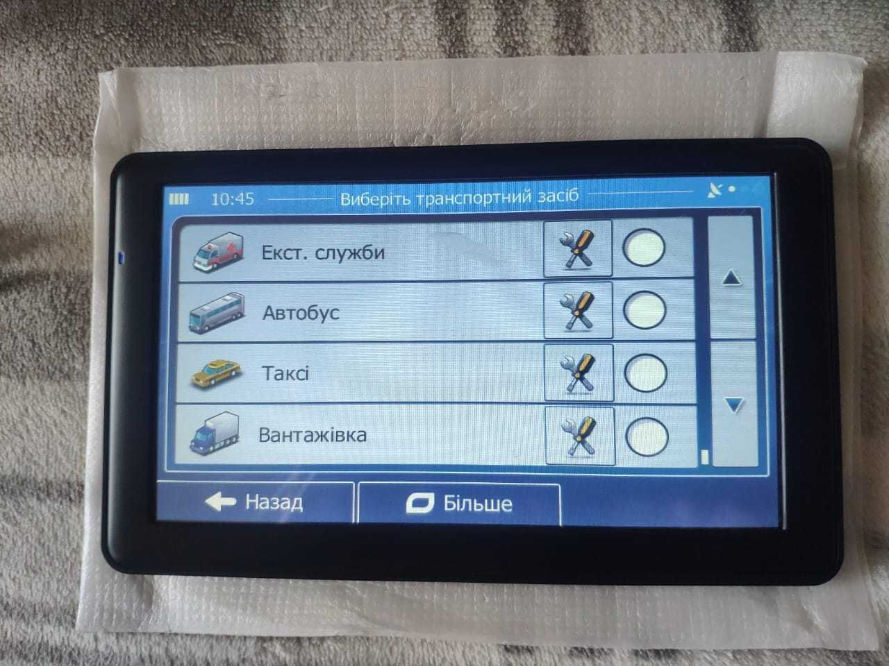 Новий GPS навігатор 7" з новою картою Європи для вантажівок TIR