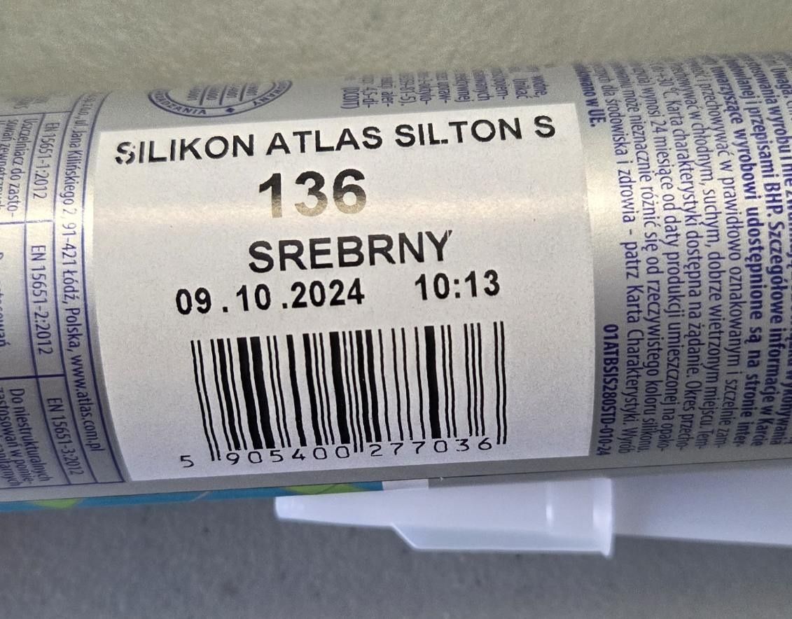 Silikon sanitarny silton s 136 srebrny