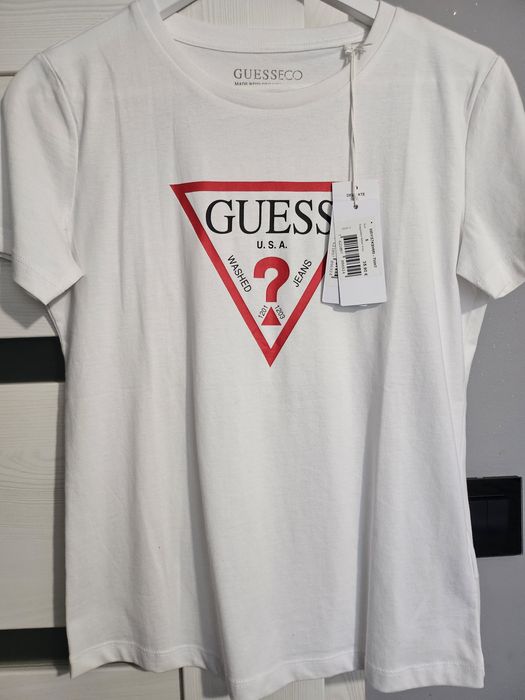 Tshirt guess bialy
