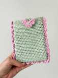 Bolsa para guardar e-reader (Kindle ou Kobo) em Crochet