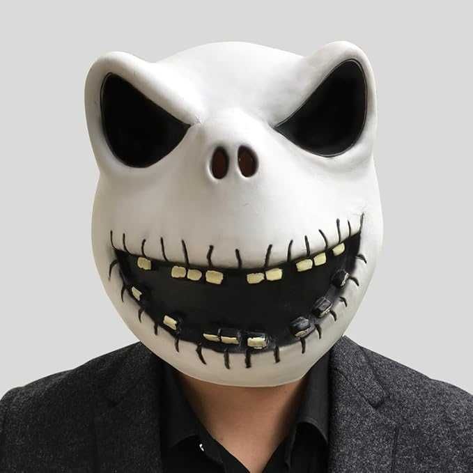 Maska lateksowa na halloween Jack Skellington Q424