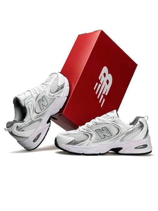 Кроссовки New Balance 530 оригинал White Navy Silver женские белые