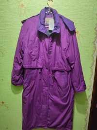 Пальто жіноче,нове ,дуже тепле,довге,колір-фіолетовий