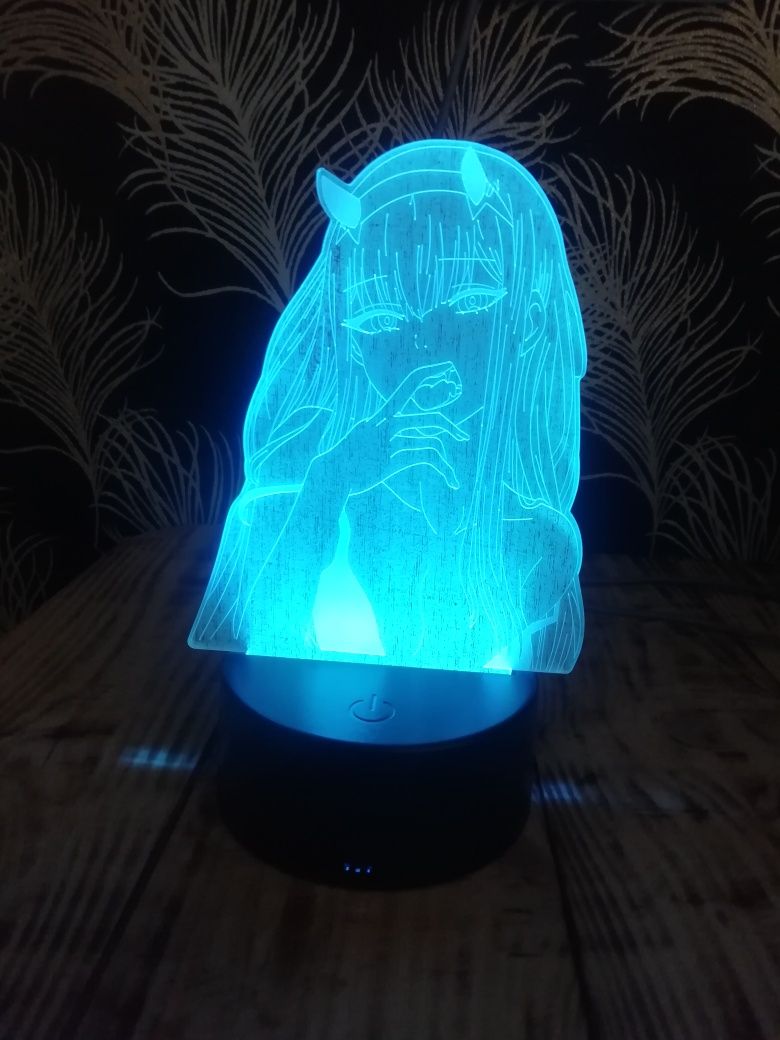 Нічник Світильник Аниме 002 Лампа 3D Led Usb 7 кольорів