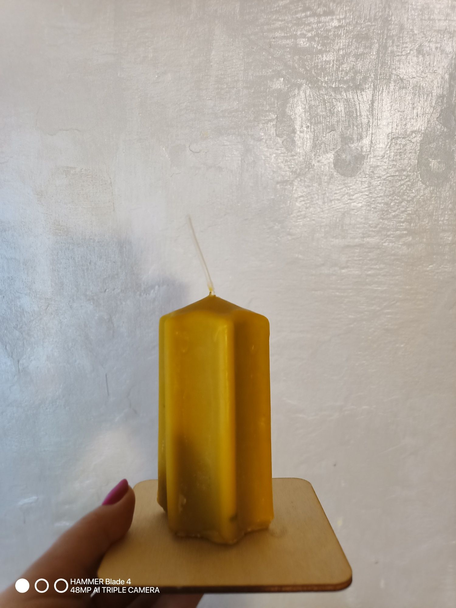 Świeczki z wosku pszczelego