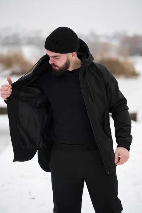 Куртка softshell мужская водоотталкивающая весенняя осенняя ветровка