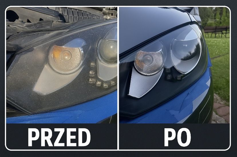 Polerowanie/Regeneracja lamp/ Usuwanie Rys na lakierze