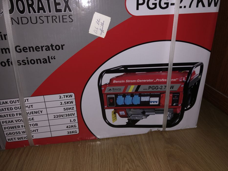 Новий бензиновий генератор Doratex PGG-2.7KW. Німеччина
