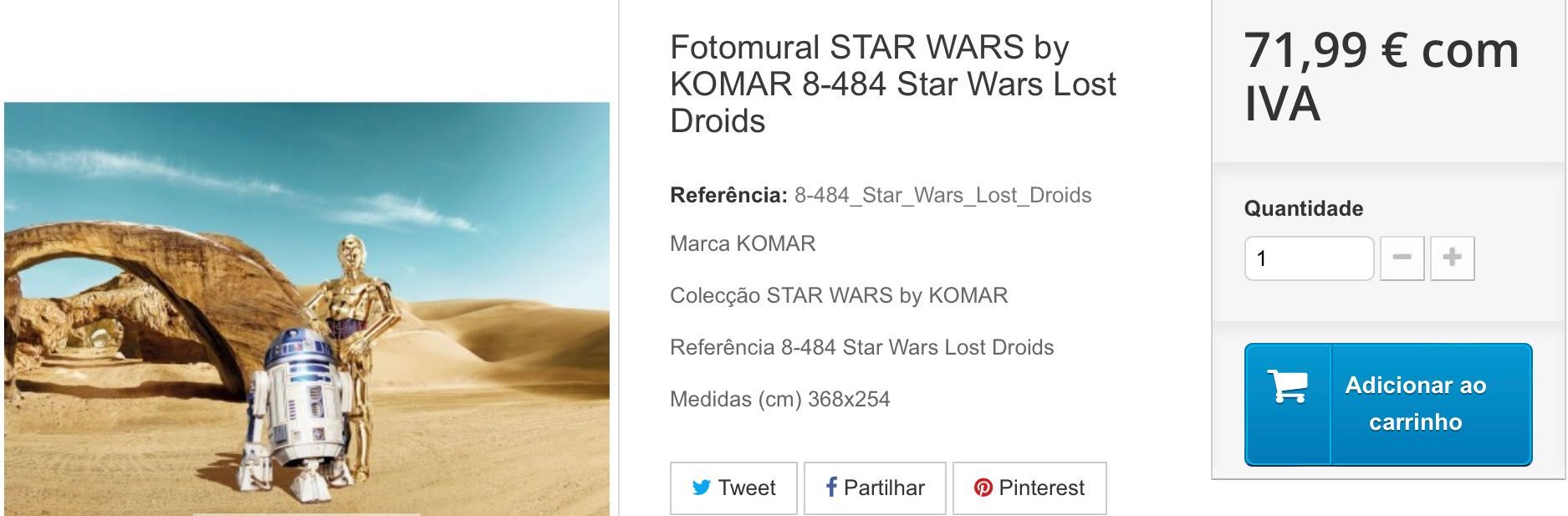 Fotomural STAR WARS by KOMAR 8-484 Star Wars Lost Droids