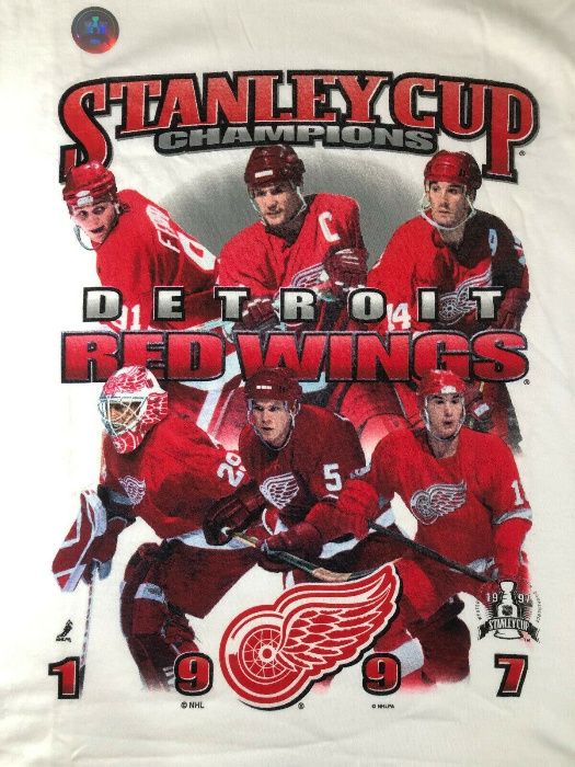 Detroit Red Wings NHL Коллекционная футболка 1997 Stanley Cup Champion