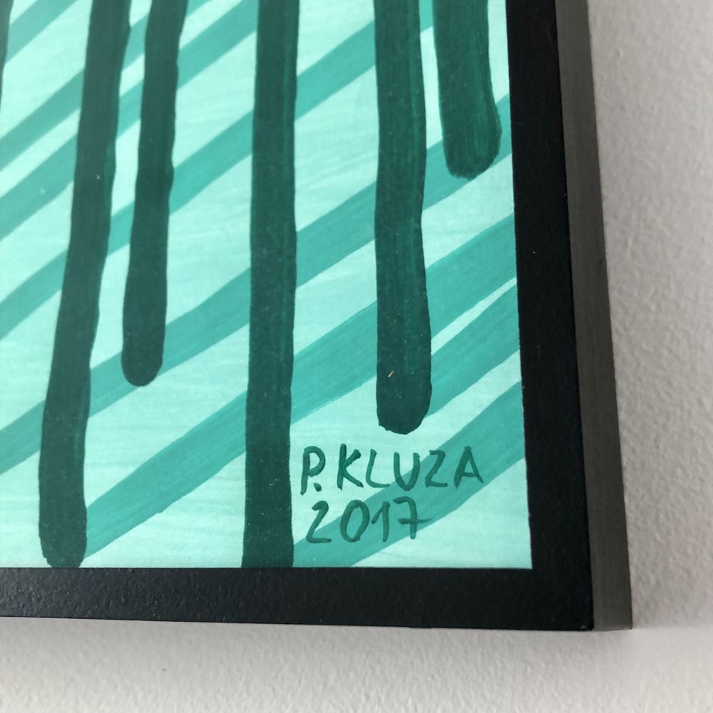 Obraz  akwarela Paweł Kluza las sztuka art