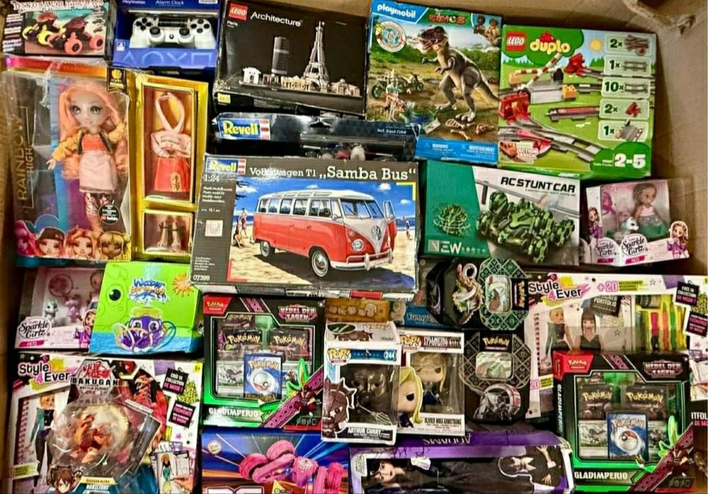 Karton Mix Box Zabawek 150PLN Nowe Lego Hot Wheels Barbie Wysyłka OLX